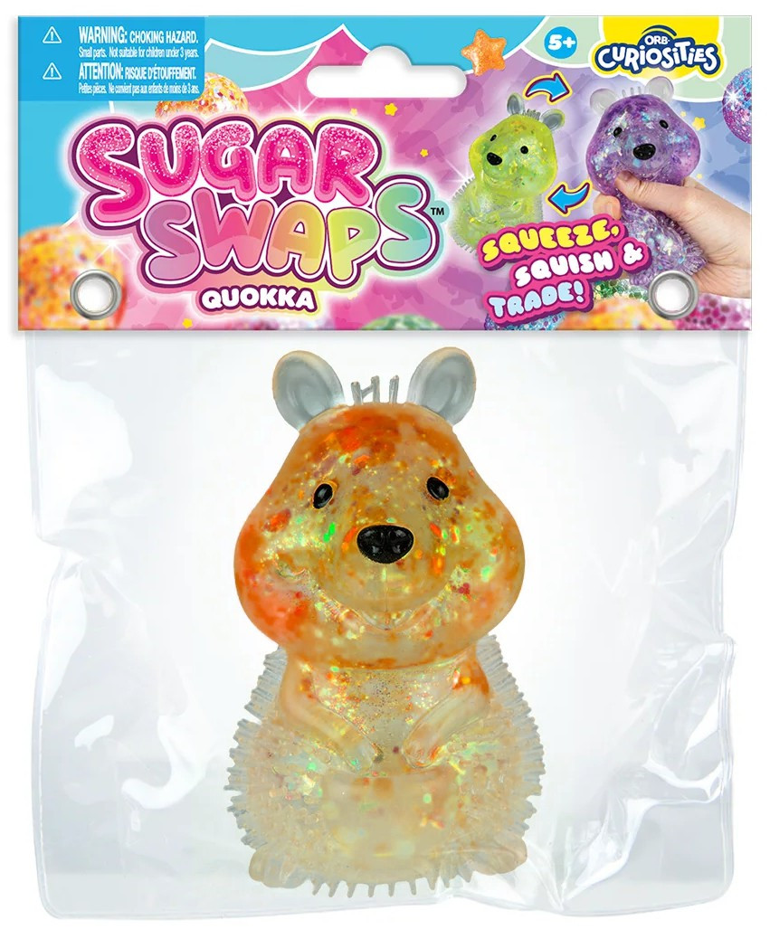 Sugar Swaps Quokka ORANGE 2.5-Inch Squishy Squeeze Toy、ToyWiz、kayou