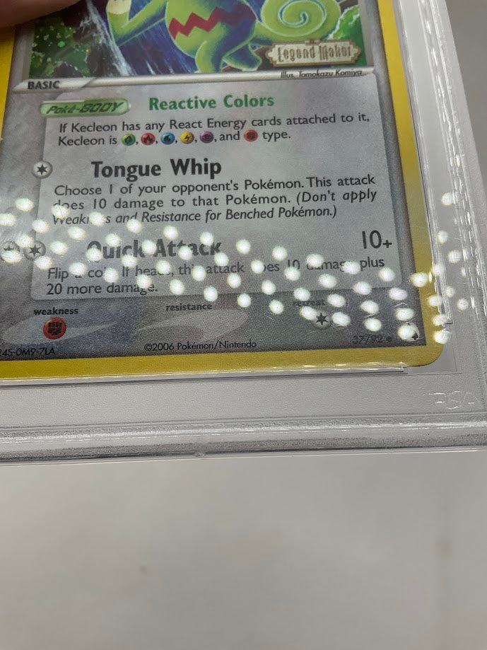 Kecleon Pokemon Legend Maker Reverse Foil #37 PSA 9、Collector Store LLC Gaming、kayou