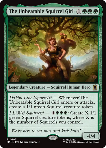 The Unbeatable Squirrel Girl (Foil) | Marvel Super Heroes、Magic: The Gathering、kayou