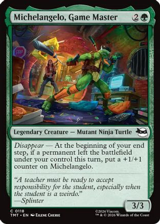Michelangelo, Game Master (TMT-118) - Teenage Mutant Ninja Turtles、Wizards of the Coast、kayou