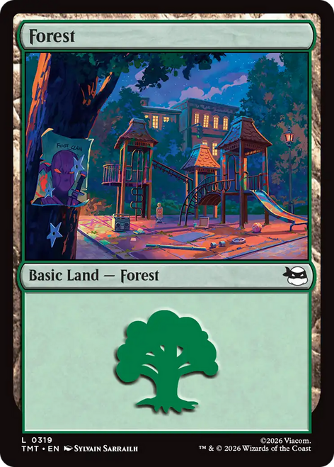 Forest (#319) (Foil) | Teenage Mutant Ninja Turtles、Magic: The Gathering、kayou