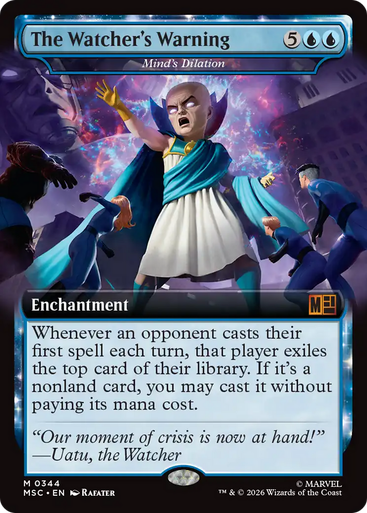 Mind's Dilation The Watcher's Warning (Extended Art) | Marvel Super Heroes Commander、Magic: The Gathering、kayou