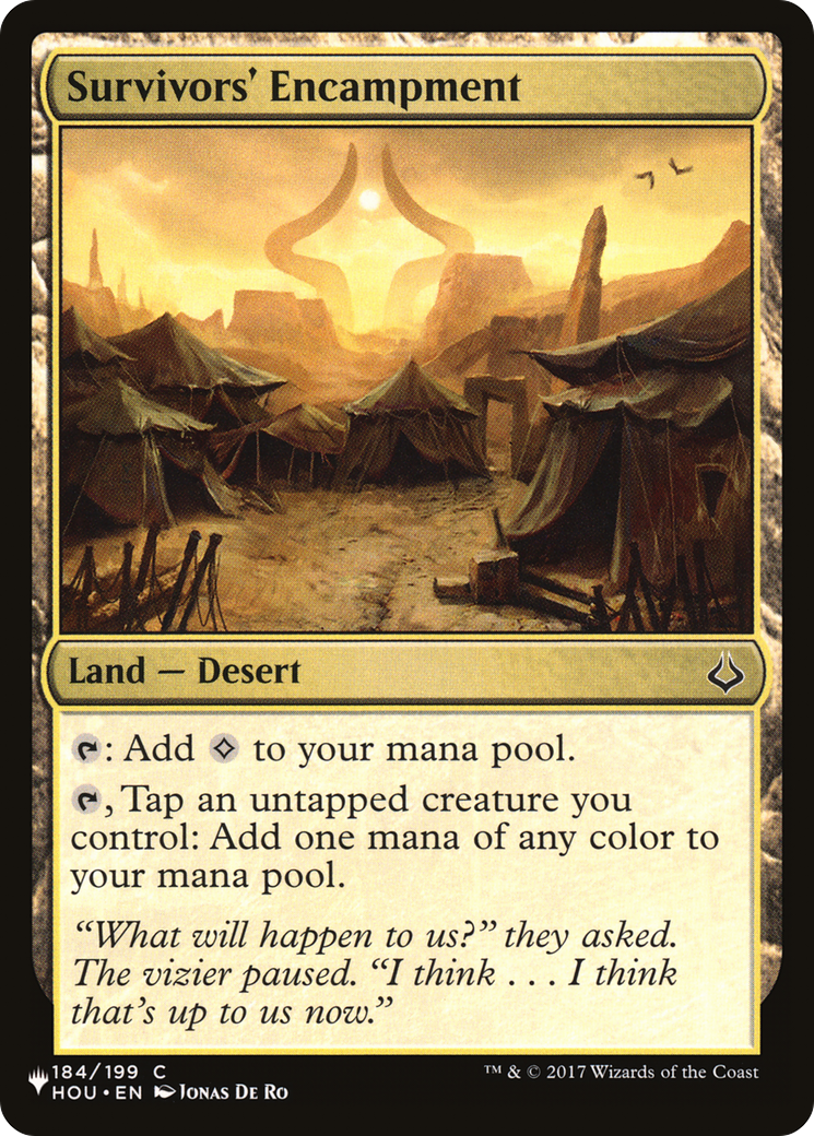 Survivors' Encampment (LIST-184/199) - The List、Wizards of the Coast、kayou