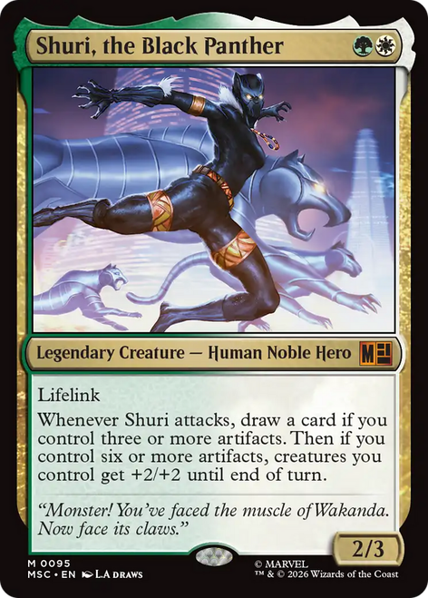 Shuri, the Black Panther (Foil) | Marvel Super Heroes Commander、Magic: The Gathering、kayou