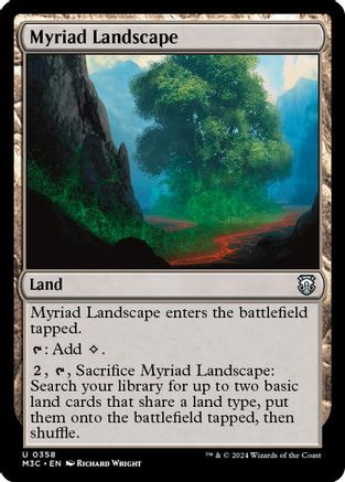 Myriad Landscape (Ripple Foil) (M3C-358) - Modern Horizons 3 Commander Foil、Wizards of the Coast、kayou