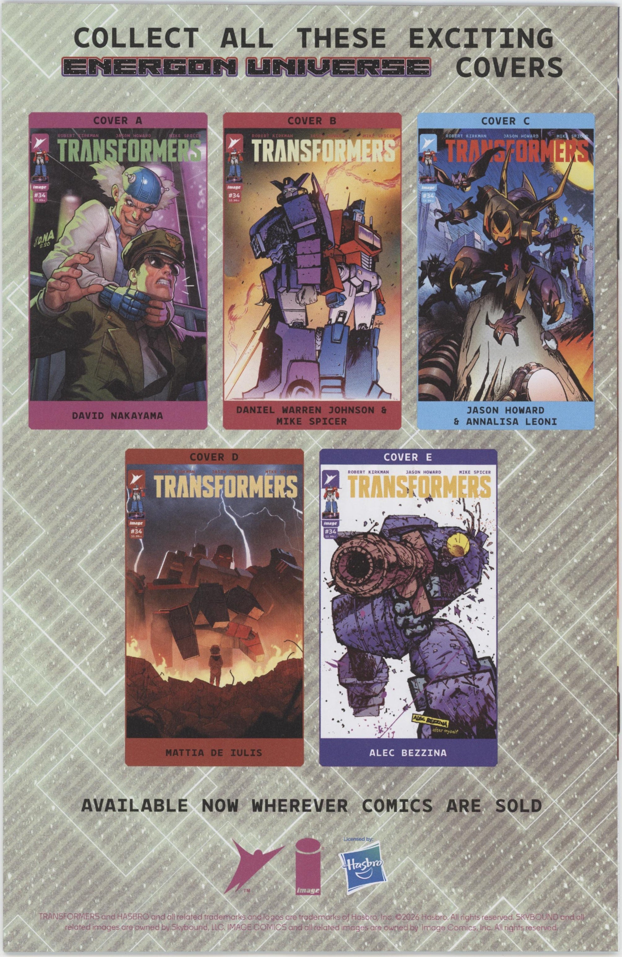 Transformers #34 Cover D 1 in 25 Mattia De Iulis Variant、Image Comics、kayou