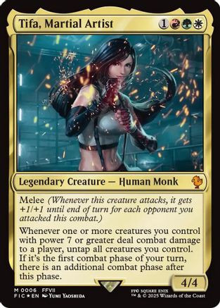 Tifa, Martial Artist (FIC-006) - Commander: FINAL FANTASY Foil、Wizards of the Coast、kayou