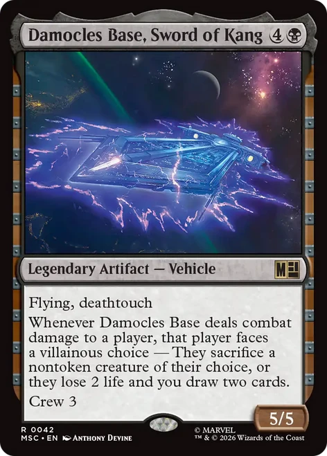 Damocles Base, Sword of Kang (Surge Foil) | Marvel Super Heroes Commander、Magic: The Gathering、kayou