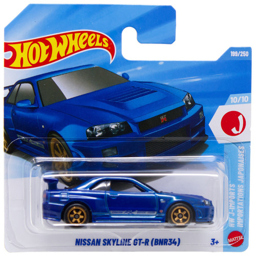 Hot Wheels HW J-Imports Nissan Skyline GT-R (BNR34) Diecast Car、ToyWiz、kayou