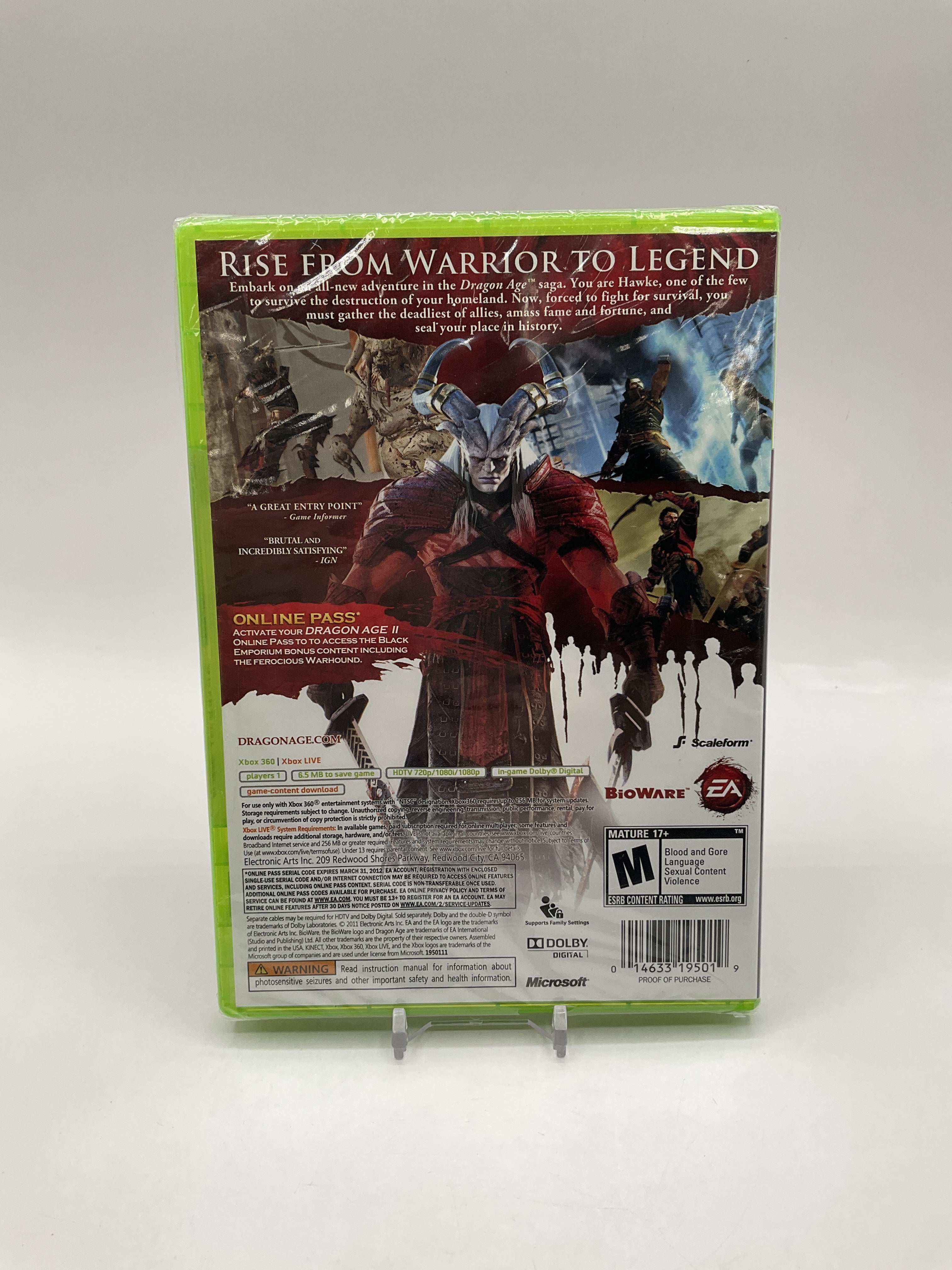Dragon Age II Xbox 360 Sealed、Collector Store LLC - VG、kayou