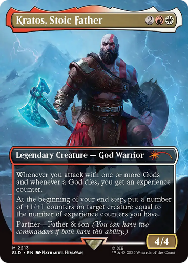 Kratos, Stoic Father (Foil) (Secret Lair - God of War: Norse) | Secret Lair Drops、Magic: The Gathering、kayou