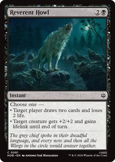 Reverent Howl (Foil) | The Hobbit、Magic: The Gathering、kayou