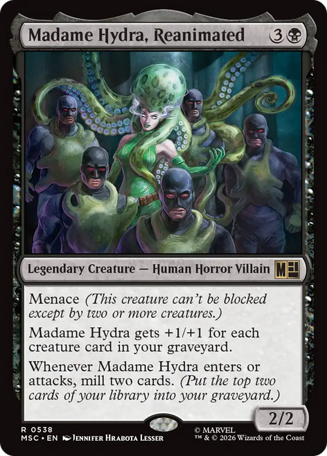 Madame Hydra, Reanimated (Foil) | Marvel Super Heroes Commander、Magic: The Gathering、kayou