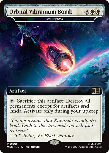 Scourglass Orbital Vibranium Bomb (Extended Art) | Marvel Super Heroes Commander、Magic: The Gathering、kayou