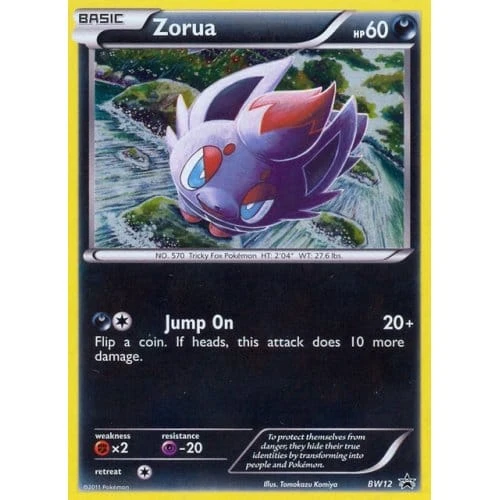 Black & White Promo BW12 Zorua、Pokemon、kayou