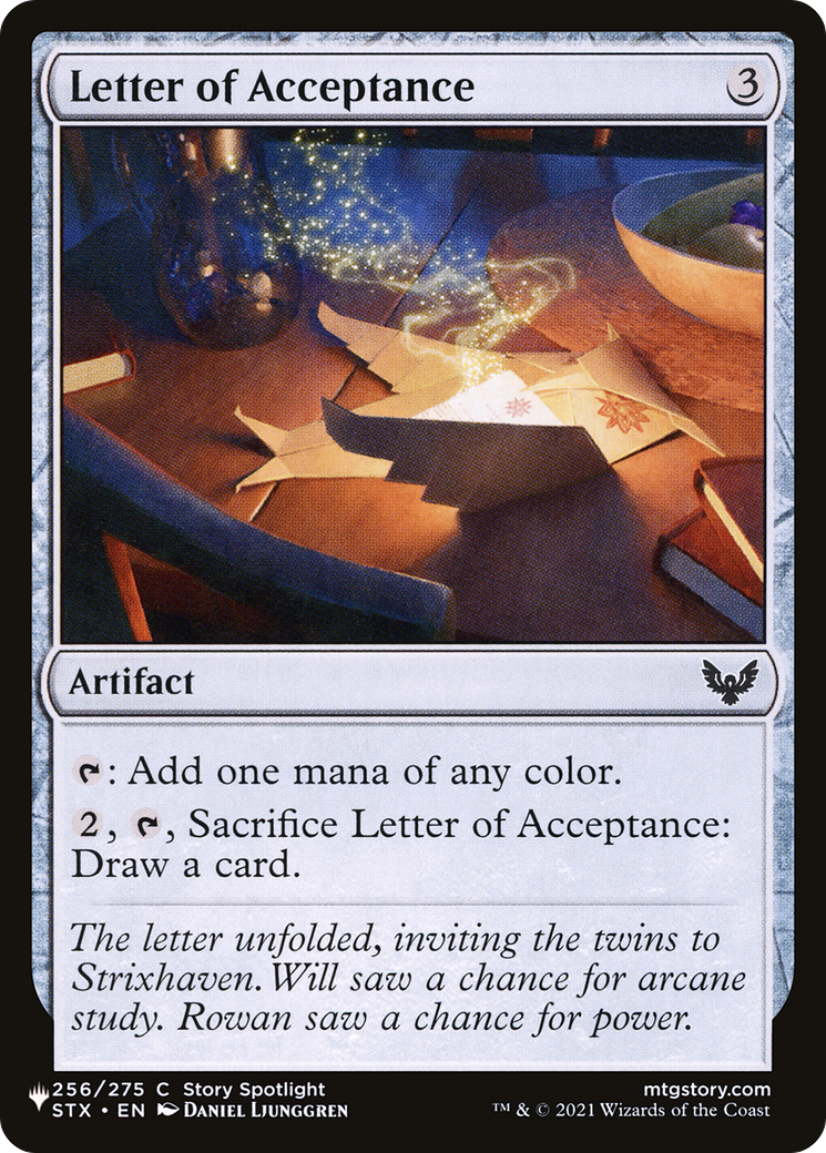 Letter of Acceptance (LIST-256/275) - The List、Wizards of the Coast、kayou