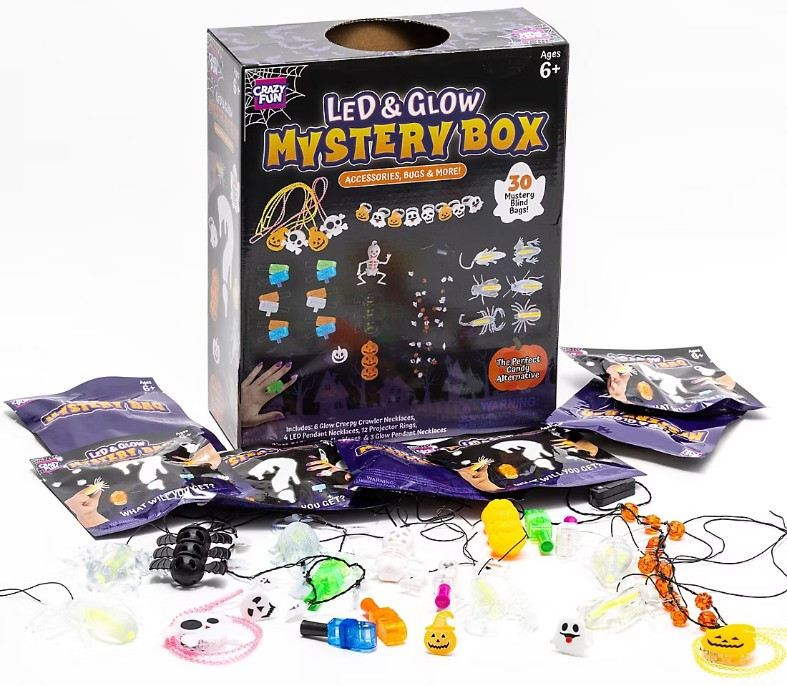 Crazy Fun Halloween LED & GLOW Mystery Box 30 Packs、ToyWiz、kayou