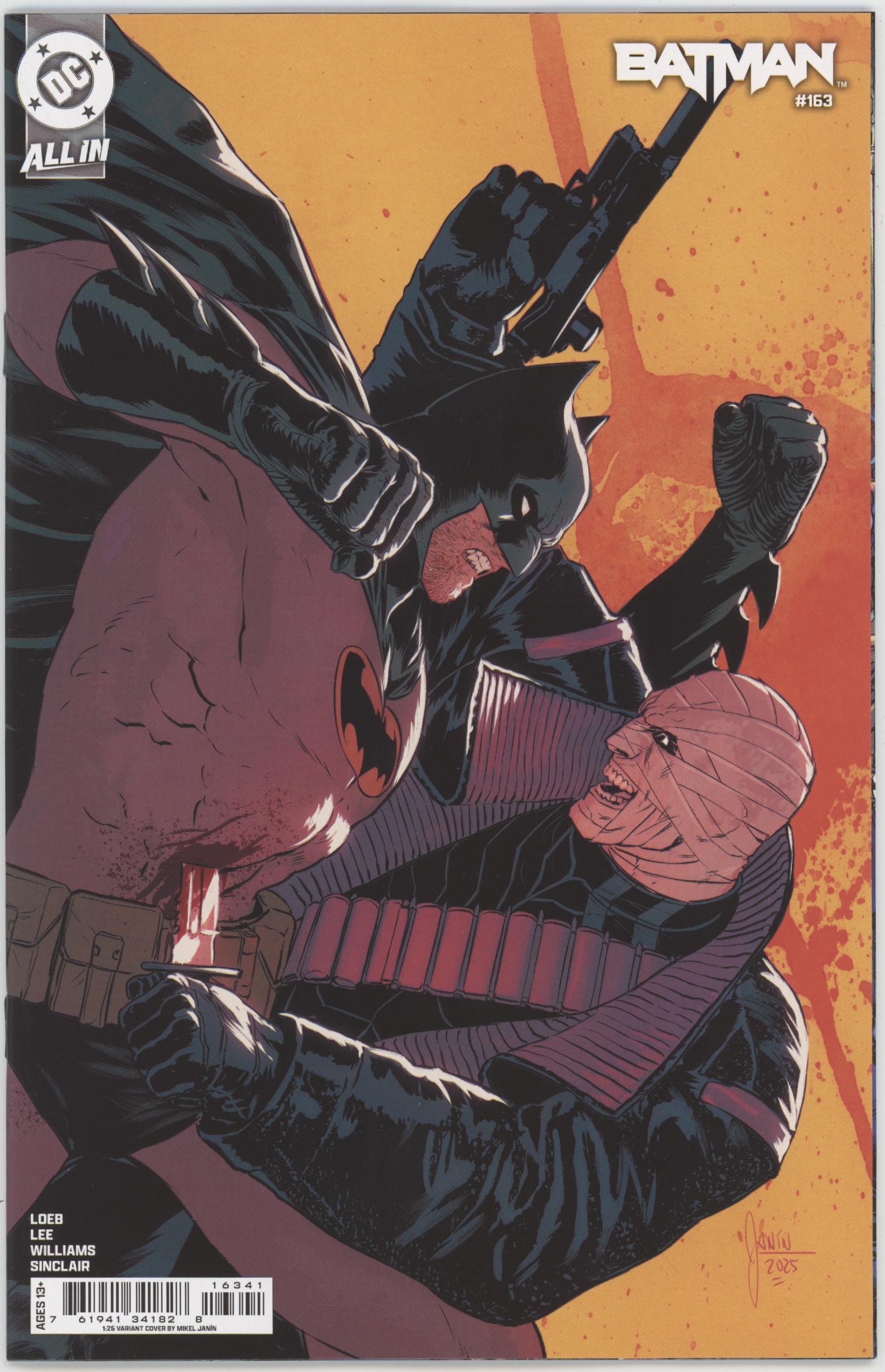 Batman #163 Cover N 1 in 25 Mikel Janin Card Stock Variant、DC Comics、kayou