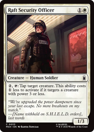 Raft Security Officer (Foil) | Marvel Super Heroes、Magic: The Gathering、kayou