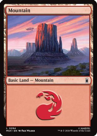Mountain (0294) (MSH-294) - Marvel Super Heroes、Wizards of the Coast、kayou