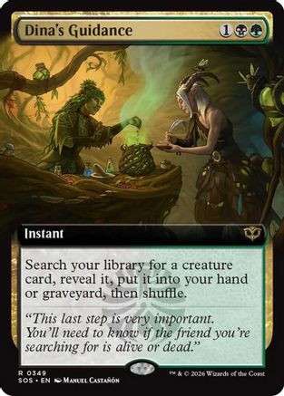 Dina's Guidance (Extended Art) (SOS-349) - Secrets of Strixhaven Foil、Wizards of the Coast、kayou