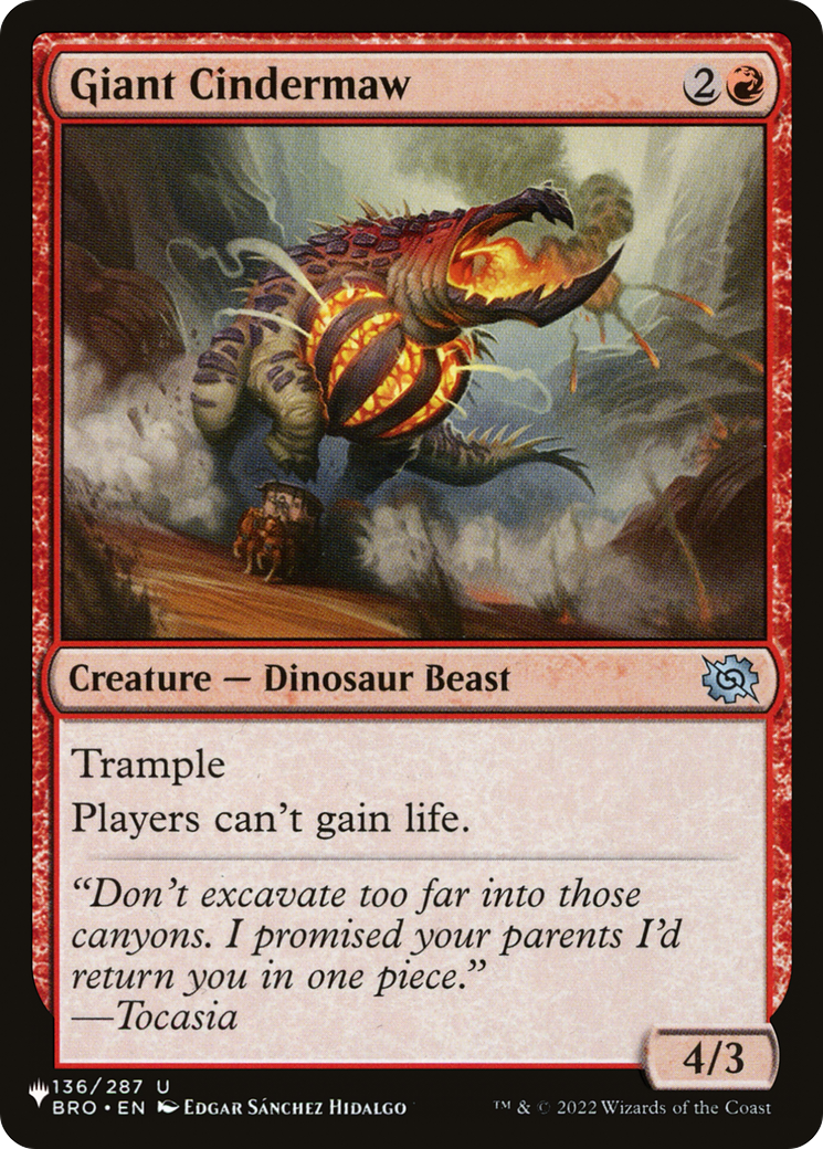 Giant Cindermaw (LIST-136/012) - The List、Wizards of the Coast、kayou