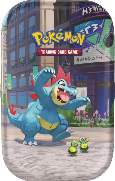 Pokemon Lumiose City Feraligatr Mini Tin 2 Booster Packs & Sticker Sheet、ToyWiz、kayou