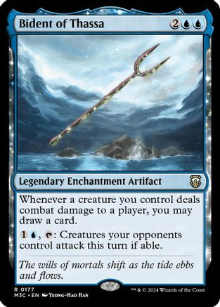Bident of Thassa (Ripple Foil) (M3C-177) - Modern Horizons 3 Commander Foil、Wizards of the Coast、kayou