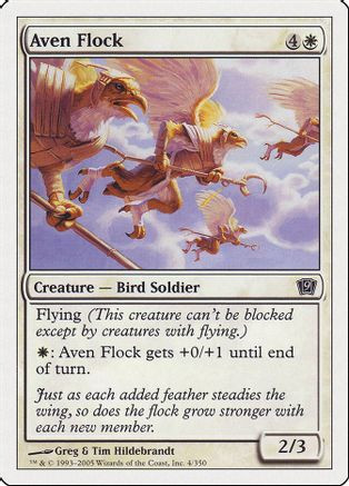 Aven Flock (9ED-004) - 9th Edition、Wizards of the Coast、kayou