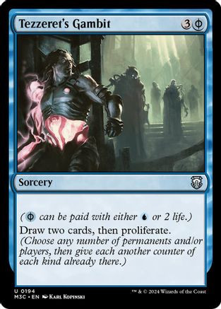 Tezzeret's Gambit (Ripple Foil) (M3C-194) - Modern Horizons 3 Commander Foil、Wizards of the Coast、kayou