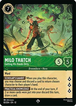Milo Thatch - Getting His Hands Dirty (82/204) - Wilds Unknown、Ravensburger、kayou