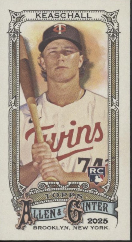 Luke Keaschall 2025 Topps Allen & Ginter Mini Brooklyn Back RC 11/25 #223、Collector Store LLC、kayou
