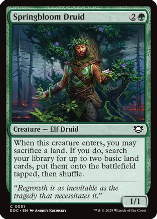 Springbloom Druid (EOC-051) - Commander: Edge of Eternities、Wizards of the Coast、kayou