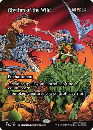 Rhythm of the Wild (Borderless) (PZA-012) - Teenage Mutant Ninja Turtles Eternal-Legal、Wizards of the Coast、kayou