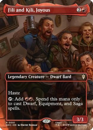 Fili and Kili, Joyous (Borderless) (HOC-001) - The Hobbit: Eternal-Legal、Wizards of the Coast、kayou