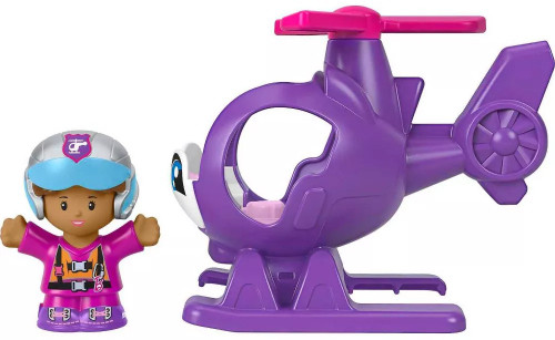 Fisher Price Little People Purple Helicopter Vehicle & Figure Set、ToyWiz、kayou