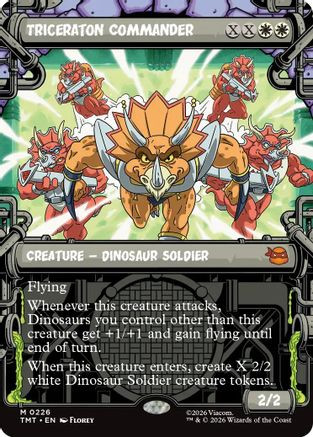 Triceraton Commander (Showcase) (TMT-226) - Teenage Mutant Ninja Turtles Foil、Wizards of the Coast、kayou