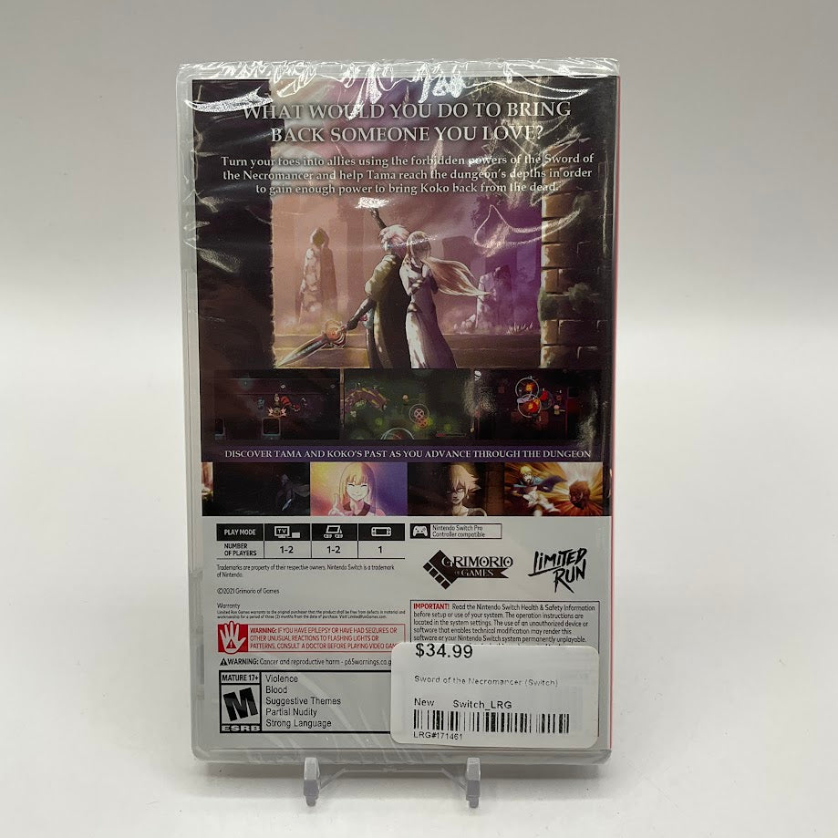 Sword of the Necromancer Nintendo Switch Sealed、Collector Store LLC - VG、kayou