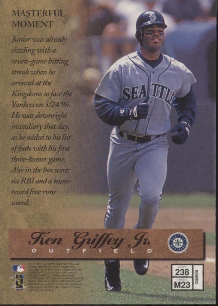 Ken Griffey Jr. 1997 Topps Finest Masters with Coating #238、Collector Store LLC、kayou