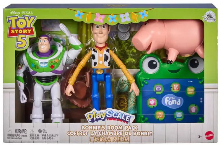 Disney / Pixar Toy Story 5 Playscale Bonnie's Room Pack Posable Action Figure 4-Pack Buzz, Woody, Ham & Lilypad、ToyWiz、kayou