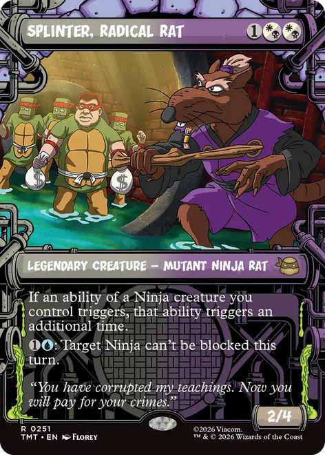 Splinter, Radical Rat (Showcase Foil) | Teenage Mutant Ninja Turtles、Magic: The Gathering、kayou