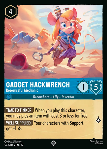 Gadget Hackwrench - Resourceful Mechanic (Foil) | Wilds Unknown、Disney Lorcana、kayou