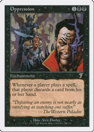 Oppression (7ED-152) - 7th Edition、Wizards of the Coast、kayou