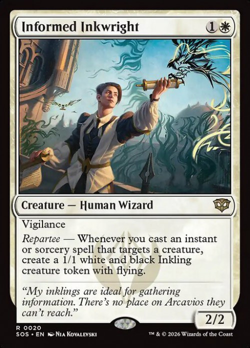 MtG Secrets of Strixhaven Rare Informed Inkwright #20、ToyWiz、kayou
