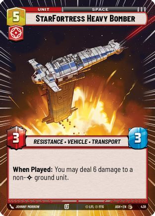 StarFortress Heavy Bomber (Hyperspace) (438) - Ashes of the Empire、Fantasy Flight Games、kayou
