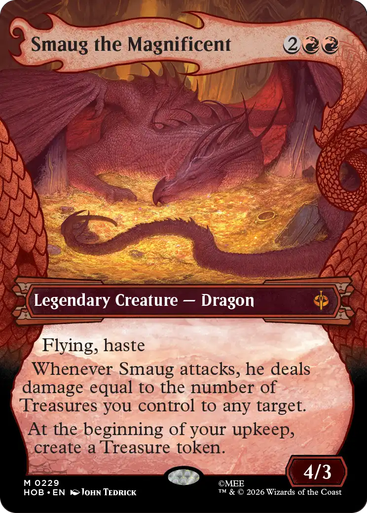 Smaug the Magnificent (Dragon Hoard Frame) | The Hobbit、Magic: The Gathering、kayou