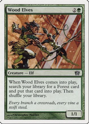 Wood Elves (8ED-289) - 8th Edition、Wizards of the Coast、kayou