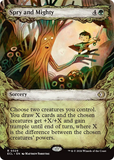 Spry and Mighty (Fable Frame) | Lorwyn Eclipsed、Magic: The Gathering、kayou