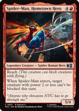 Spider-Man, Hometown Hero (0857) (MSC-857) - Commander: Marvel Super Heroes、Wizards of the Coast、kayou