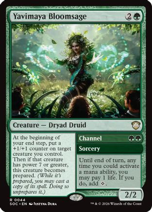 Yavimaya Bloomsage (SOC-044) - Commander: Secrets of Strixhaven、Wizards of the Coast、kayou